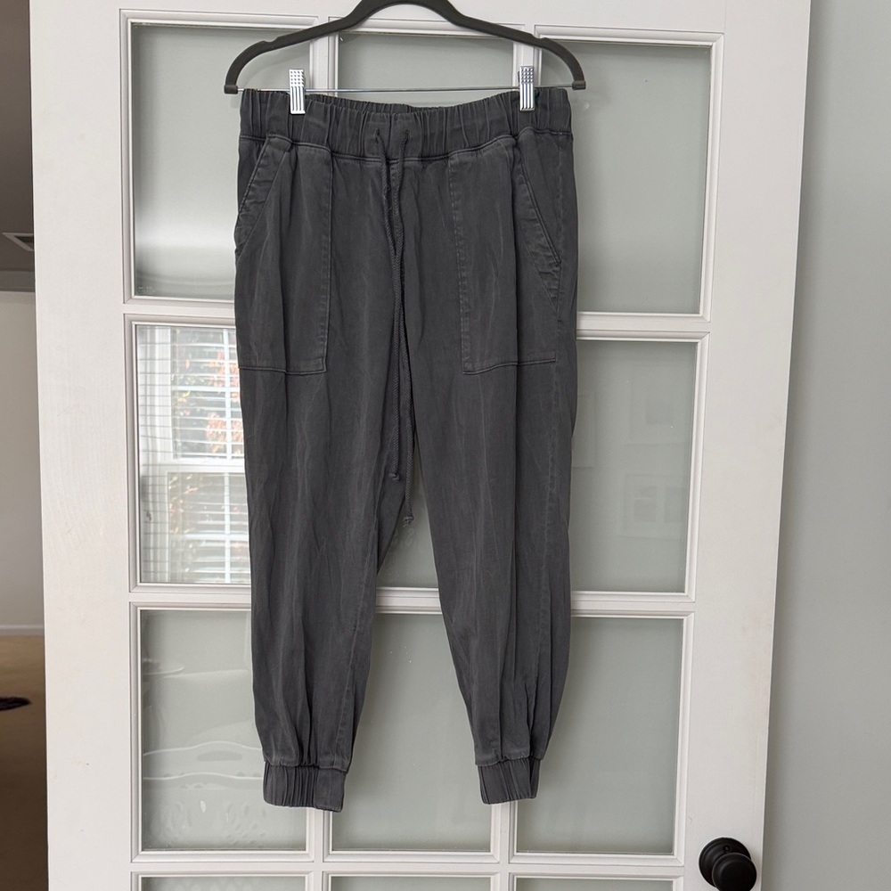 Side Stitch Charcoal Jogger Pants